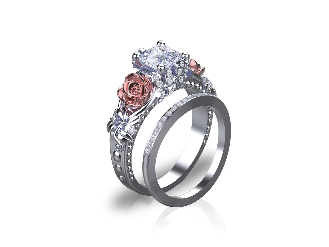 Get the Perfect 9k White Gold Wedding Rings | GLAMIRA.in