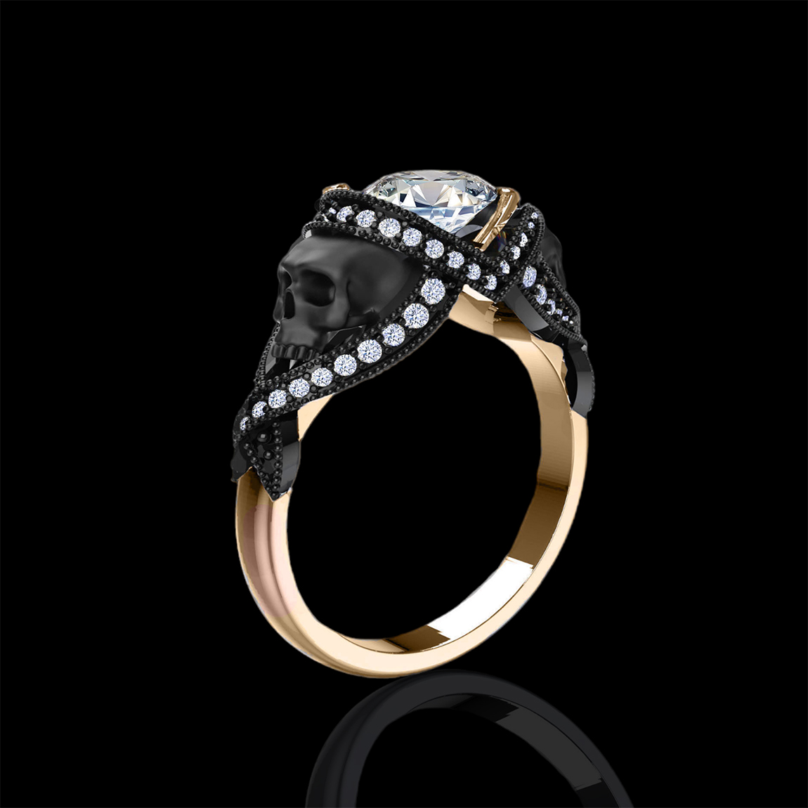 Skull shop engagement rings