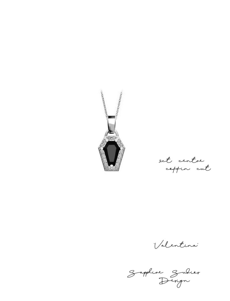 'Valentina' Coffin Cut Necklace - Image 4