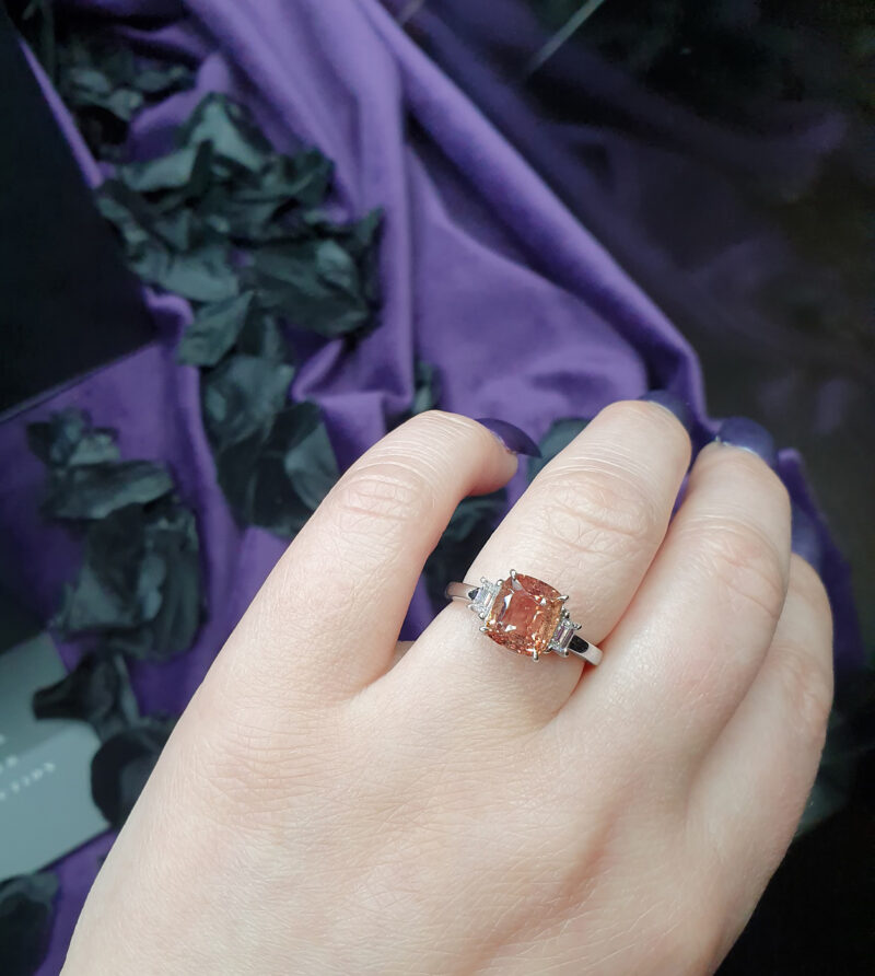3-03ct-certified-padparadscha-sapphire-cushion-cut-14k-white-gold-rin