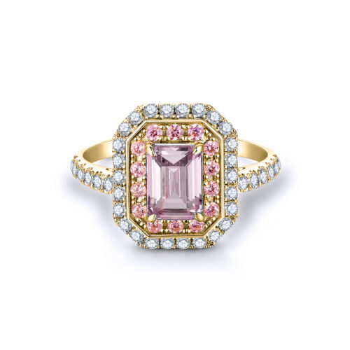 Brooklyn-emerald-cut-morganite-gold-halo-cut-ring