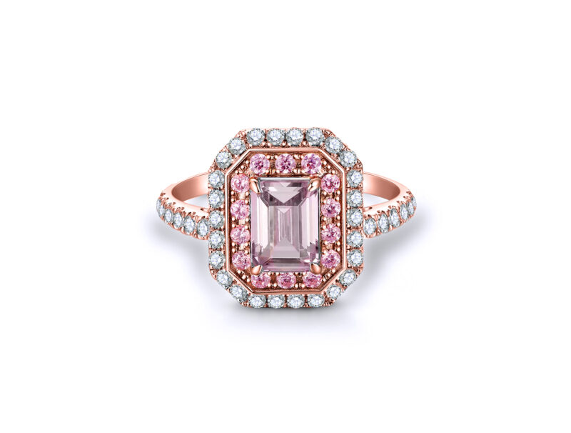 Brooklyn-emerald-cut-morganite-gold-halo-cut-ring