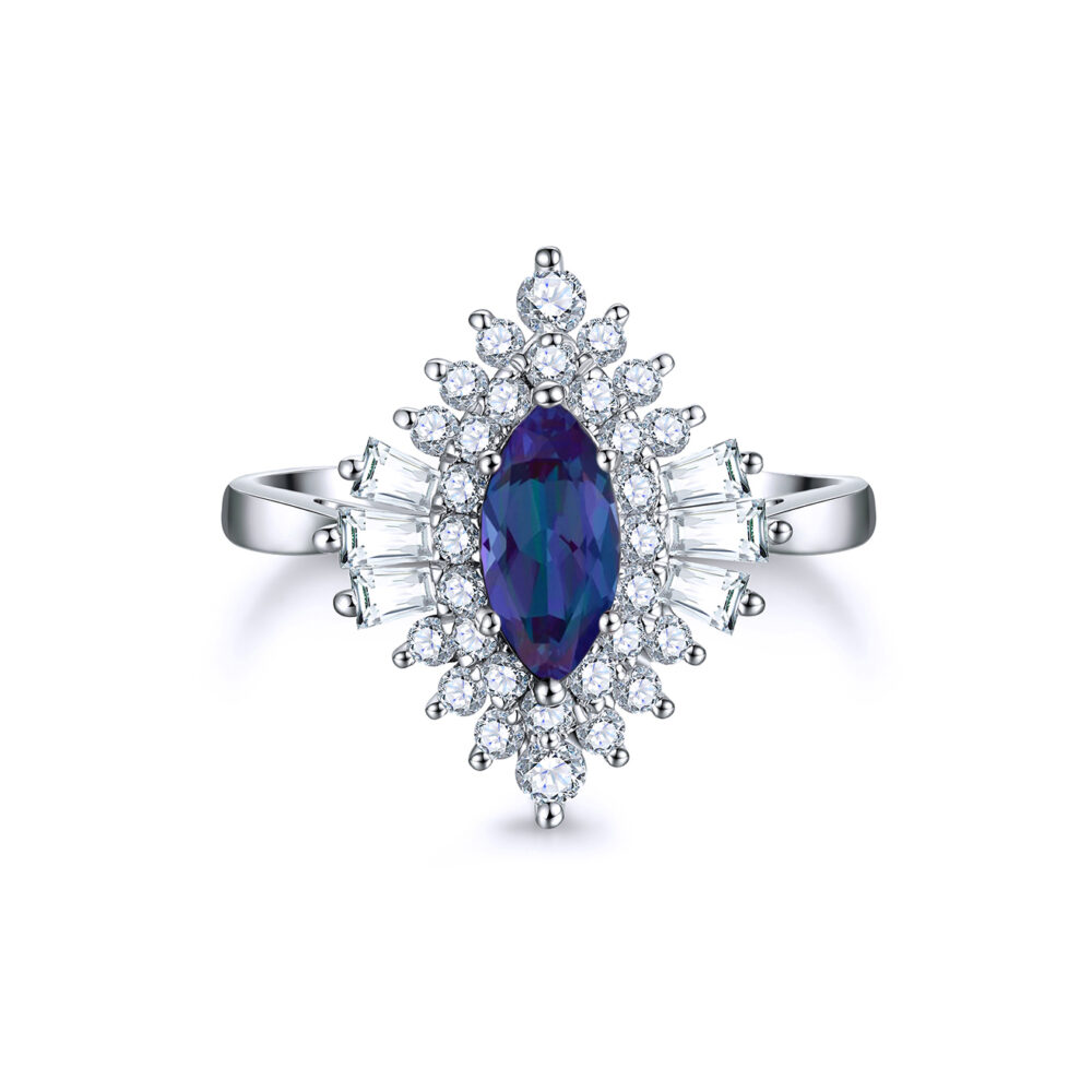 celine-oval-alexandrite-halo-baguette-cut-gold-ring