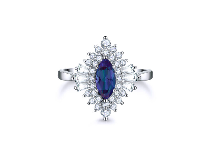 celine-oval-alexandrite-halo-baguette-cut-gold-ring