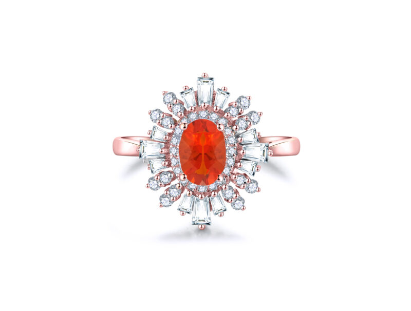 celine-oval-mexican-fire-opal-halo-baguette-cut-gold-ring