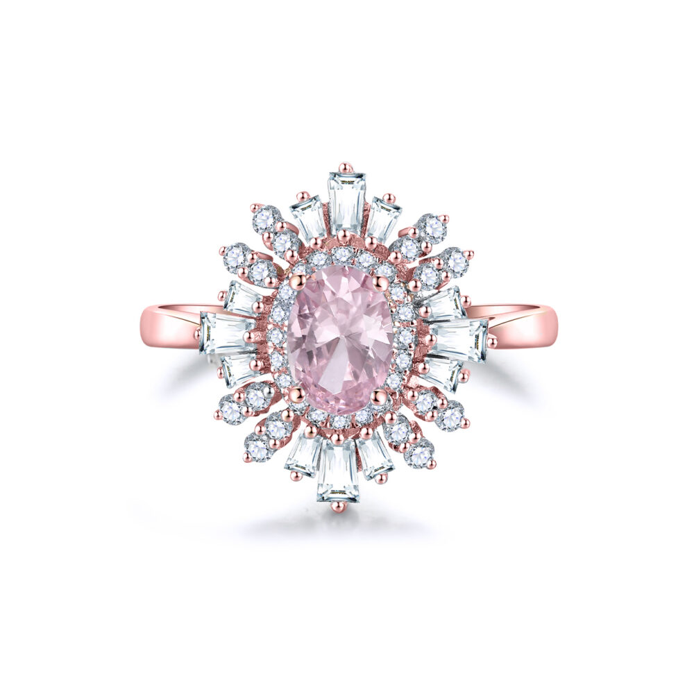 celine-oval-morganite-halo-baguette-cut-gold-ring