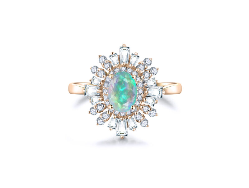 celine-oval-opal-halo-baguette-cut-gold-ring