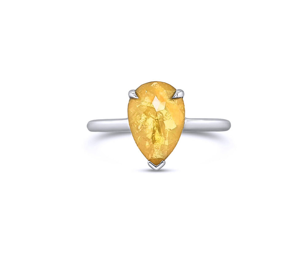 2-09ct-natural-yellow-diamond-pear-cut-14k-white-gold-bridal-set