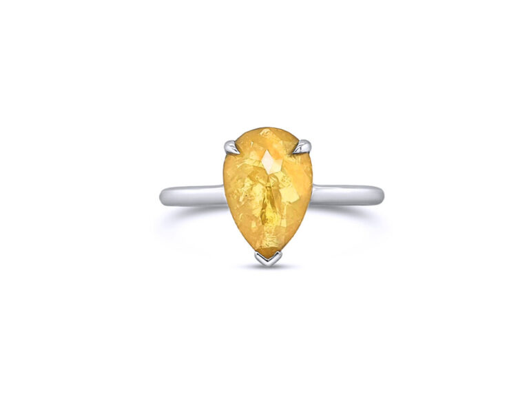 2-09ct-natural-yellow-diamond-pear-cut-14k-white-gold-bridal-set