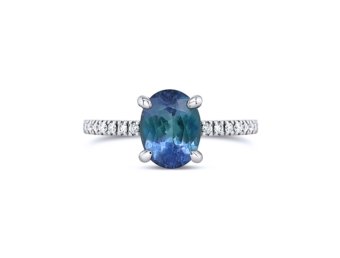 2-50ct-natural-oval-cut-tanzanite-diamond-14k-white-gold-ring-3