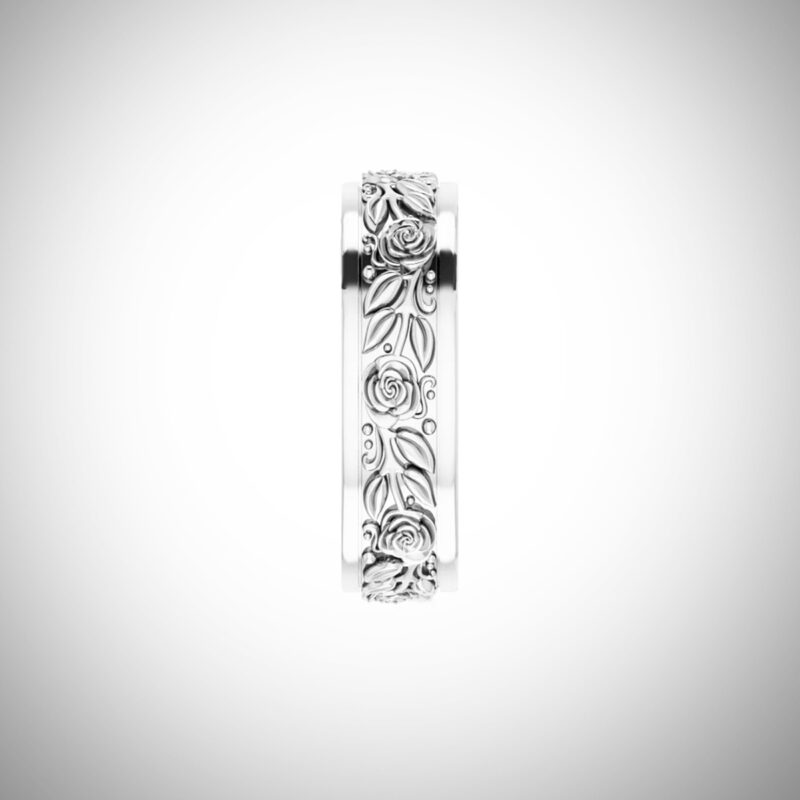 roses-sterling-silver-mens-or-womens-floral- wedding-band