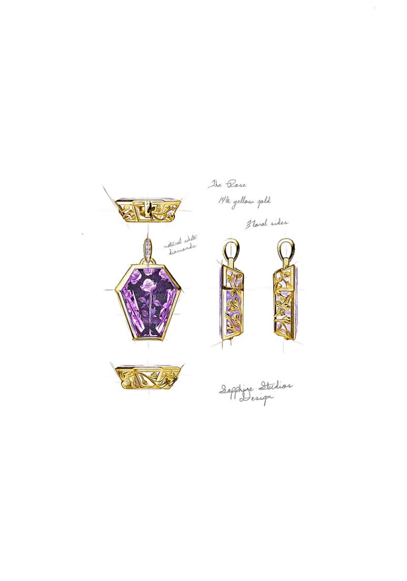 32-60ct-natural-amethyst-14k-yellow-gold-pendant