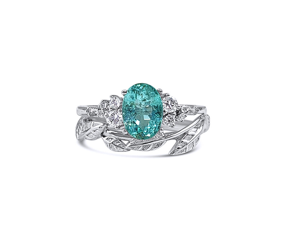 1-39ct-certified-oval-cut-tourmaline-18k-white-gold-floral-set