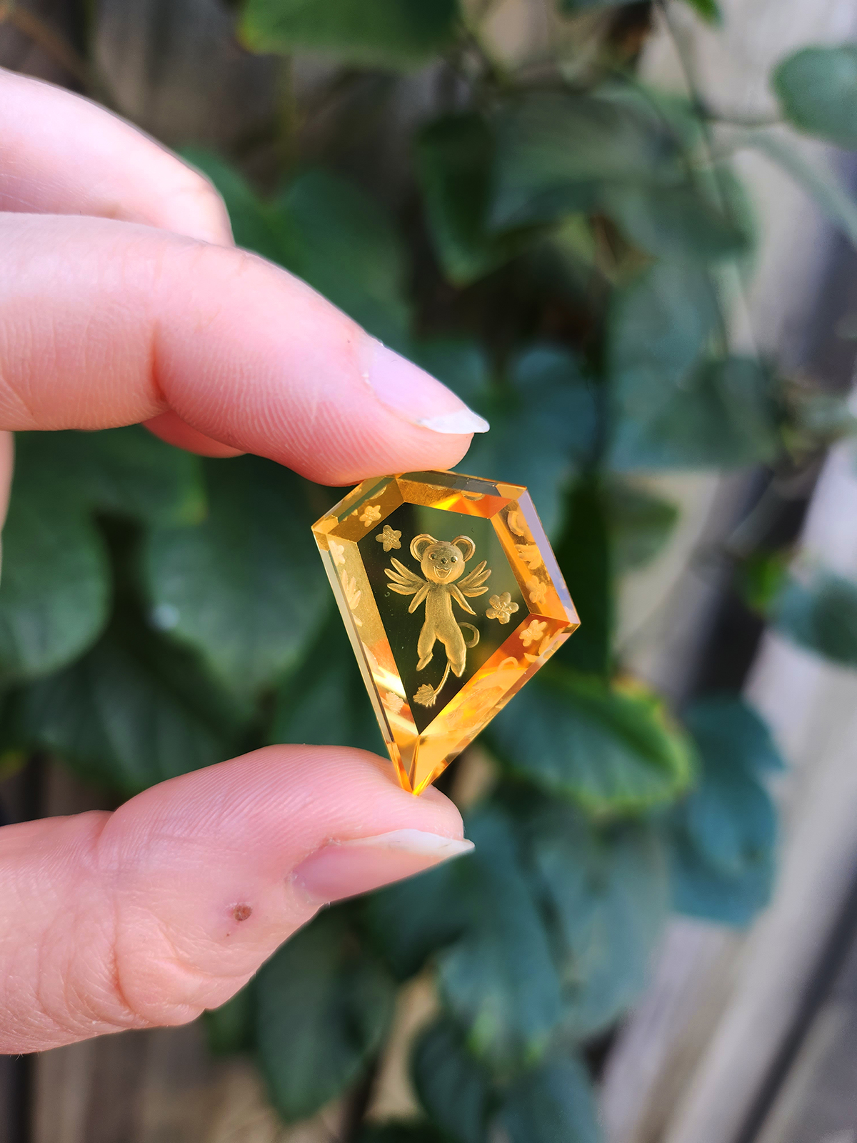 27.50ct Natural Citrine - Fantasy Collection Kero, Cardcaptor Sakura inspired