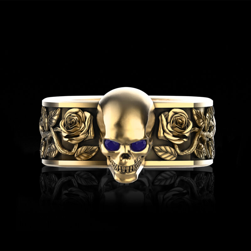 nero-white-gold-mens-skull-ring