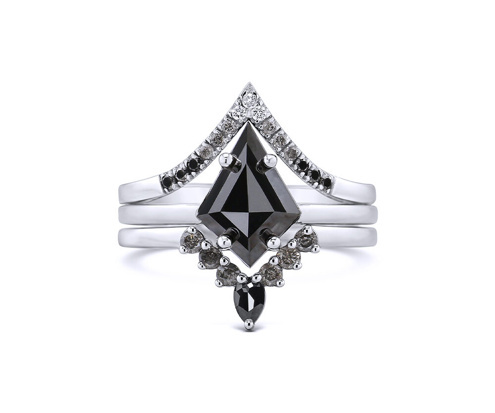 2-08ct-natural-black-diamond-kite-cut-14k-white-gold-3-ring-bridal-set