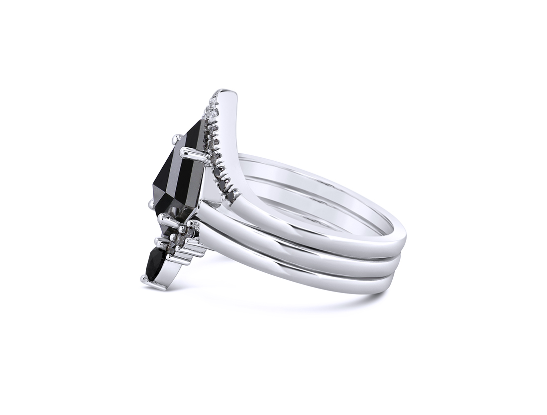 2-08ct-natural-black-diamond-kite-cut-14k-white-gold-3-ring-bridal-set
