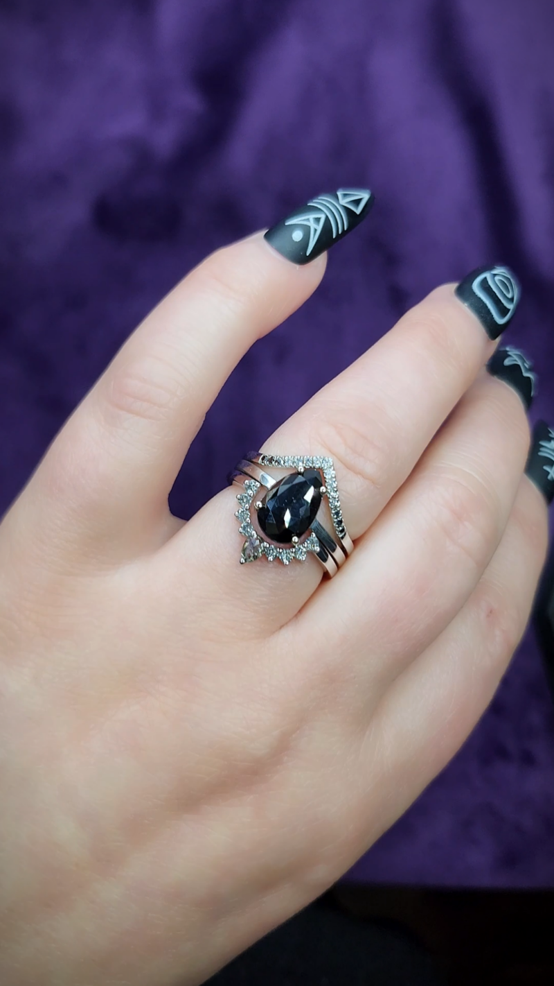 2-50ct-natural-black-diamond-pear-cut-bridal-ring