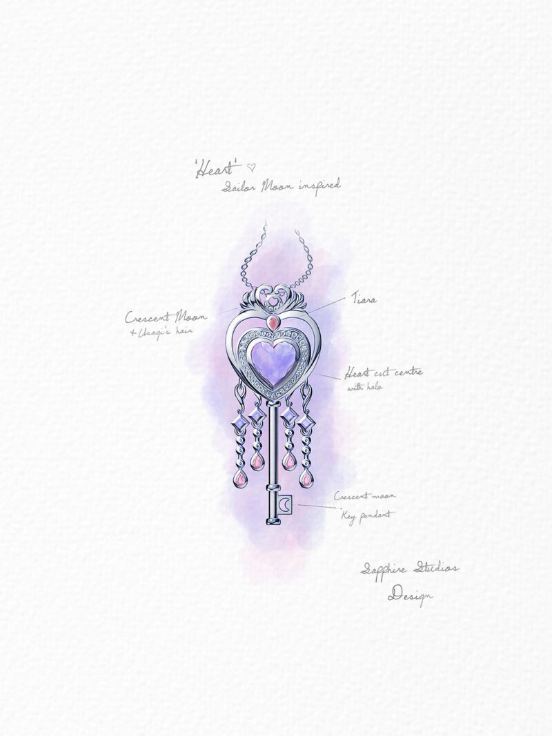 heart-necklace-sailor-moon-jewellery-sapphire-studios-sketch