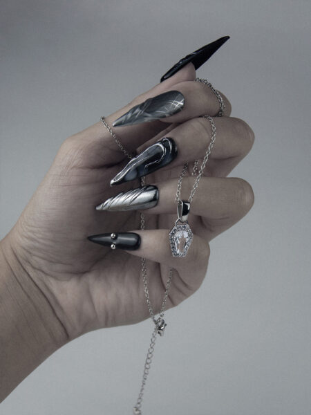 Valentina Gold Coffin Pendant Necklace Valentina Gold Coffin Pendant Necklace