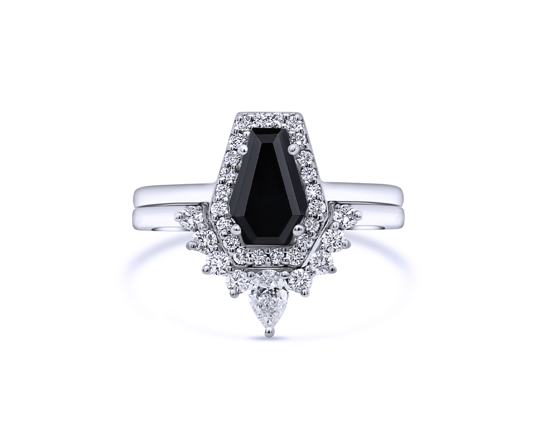 1-64ct-natural-black-white-diamond-coffin-cut-14k-white-gold-bridal-set