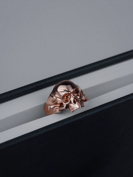 Empire Rose Gold Skull Ring