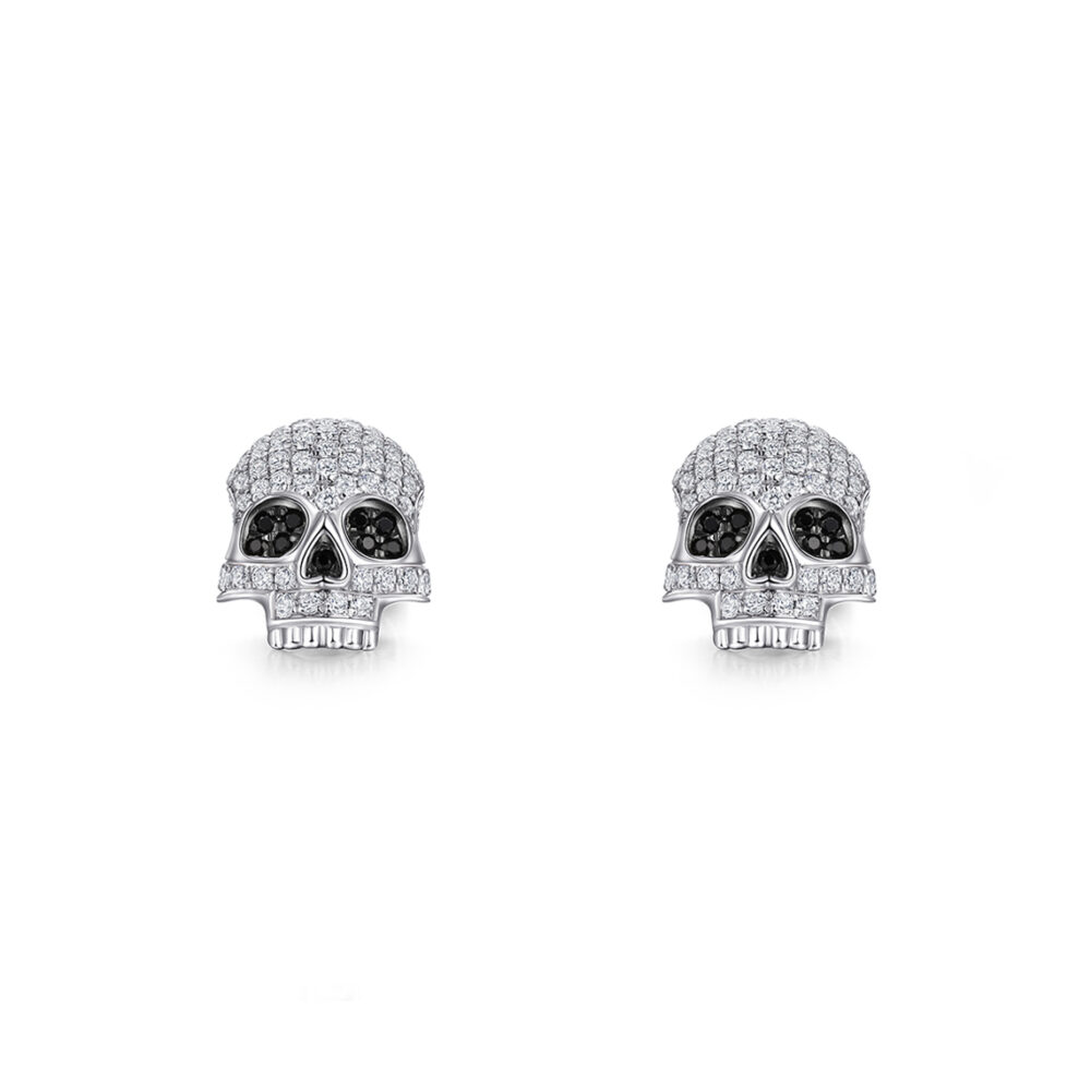 Noir-skull-earrings-sapphire-studios-diamond