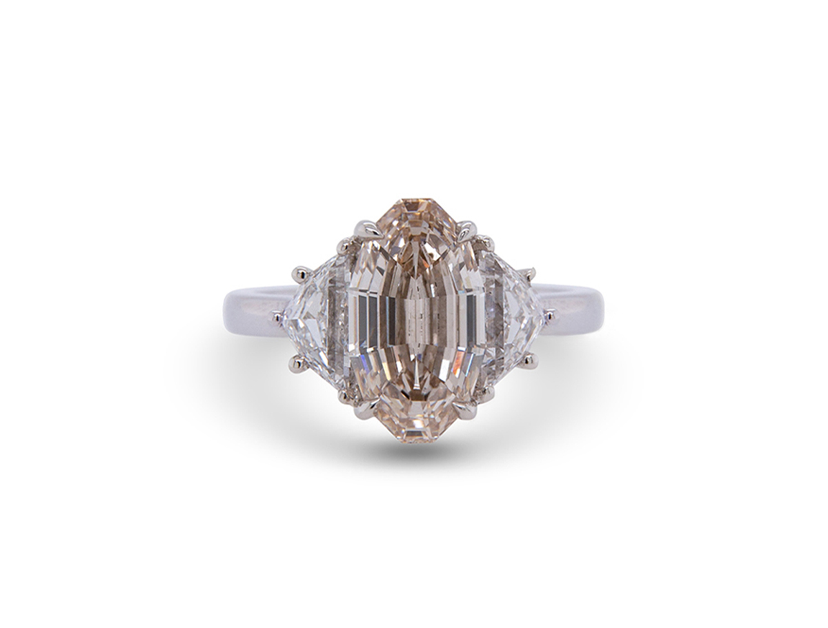 4.03-Champagne-Oval-cut-white-diamond-platinum-ring